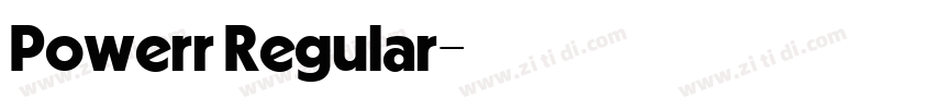 Powerr Regular字体转换